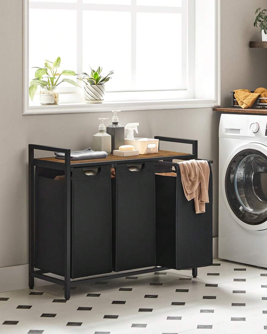 Laundry Baskets - Marrone Vintage E Nero - View 1