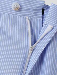 INCERUN Fashion Men Buttons Stripe Short Sleeve Blouse Blazer Coat Shorts Pants Summer Holiday Casual 2PCS Sets Outfits