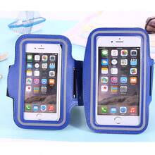 适用于 5-7 英寸手机的触摸屏臂带 - 轻质反光运动手机支架，配有可调节肩带，适合跑步、骑自行车、健身房锻炼 - 纤薄设计，兼容 Apple 和 Android