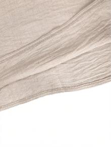 Einfarbiges elegantes Kleid für Frauen mit rundem Ausschnitt und Langarm, lässig anliegend für den täglichen Gebrauch