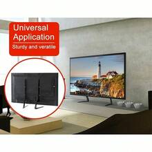 Universal TV Stand Table Top Leg Mount Bracket For LED LCD Plasma Flat TV 37-75" - 黑色 - 查看 2