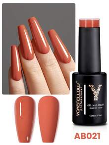 YOKEFELLOW 10ML 6 culori portocaliu gel ojă, primăvară-vară semipermanentă gel ojă Soak Off UV/LED unghii artă acasă și salon DIY pentru femei fete manichiură cadouri