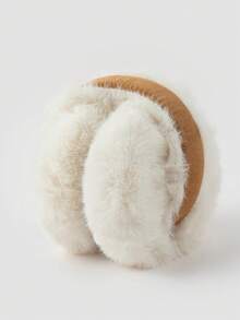 1pc Women's Versatile Suede Faux Fur Ear Muffs, Foldable & Warm (Please Gently Tap Before Wearing To Make The Fur Fluffier And Neater) - Multicolor - View 6