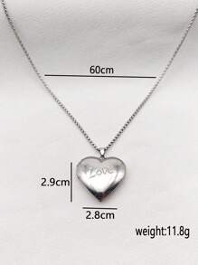 1pc Vintage Versatile High-End Multi-Style Stainless Steel Frame Necklace, Women's Fashion Luxury Niche Jewelry Accessory