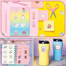 100/200张可爱小熊贴纸，乙烯基防水卡通贴纸套装，适用于水瓶、笔记本电脑、吉他、滑板、剪贴簿等，青少年成人适用，大包装贴纸