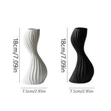 1 Stück Schwanen-Blumenvase aus Kunststoff, Blumenhalter, unzerbrechlich, geeignet für Büro, Arbeitszimmer, Wohnzimmer, Schlafzimmer, Heimdekoration