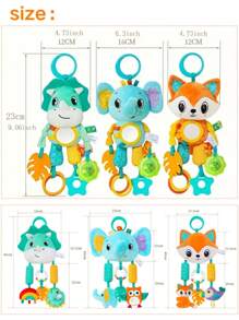 Baby Plush Toys, Stroller Toys With Sensory Details, Car Seat Toys, Crib Rattle Toys, Teethers, Squeaks, Sensory Toys For Newborns, Best Gifts, Many Styles To Choose From