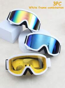 Nouvelles lunettes de ski/cyclisme/alpinisme surdimensionnées coupe-vent, lunettes de ski anti-UV pour hommes