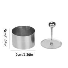 Stainless Steel Adjustable Cake Ring Mold With Pusher, Mousse Cake Mold, Tart Ring, Sushi Mold, Appetizer Arrangement Mold, Baking Tools, Small Kitchen Tools, Cooking Utensils - Multicolor - View 2