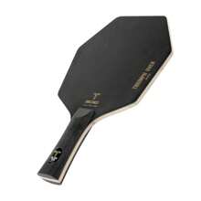 5-Layer Pure Wood Hexagonal Ping Pong Blade - Black, Thickened Core, Elasticity Enhanced, Ideal For Rapid And Powerful Strokes, Table Tennis Equipment|Elasticity Enhanced Blade|Wooden Construction, Ping Pong Table
