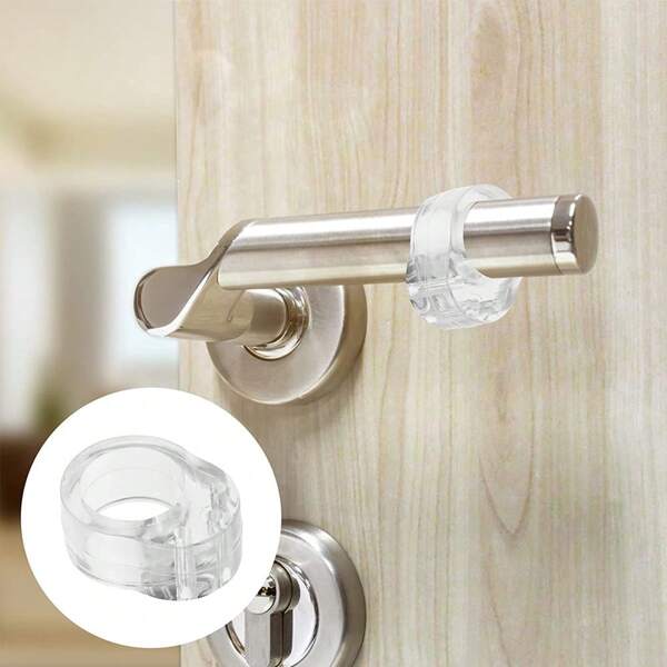 2 Pieces Anti-Collision Door Handle Mute Pad Door Stopper Handle Protection Sleeve