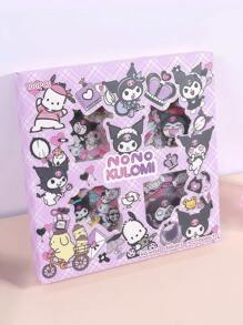 Sanrio 100 Adesivos Transparentes e À Prova d'Água Únicos, Conjunto de Caixa de Presente de Adesivos, Kuromi, Adesivos Criativos para Caderno em Caixa de Caderno, Escolha Perfeita para Presente, Meninos e Meninas, My Melody, Conjunto de Adesivos, Desenho Animado Fofo, Presente de Aniversário para Crianças, Presente para Meninas, Temporada de Volta às Aulas (A Aparência e o Padrão de Algumas Caixas de Presente são Aleatórios) Presente de Halloween, Presente de Natal