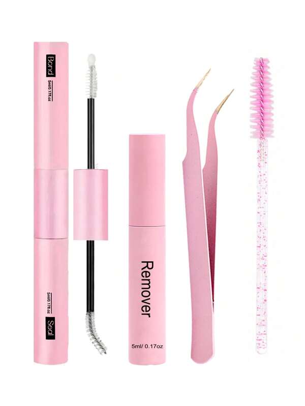 Waloshow Colla e sigillante, Remover, Colla per ciglie individuali da 10 ml e sigillante, Applicatore per ciglie, Colla e sigillante 2 in 1 per ciuffetti, Pennello per ciglie, Colla per ciglie a ciuffetti, Colla per ciglie, Pinzette, Colla per ciuffetti, Colla e sigillante per ciglie, Colla per ciglie, Set di strumenti per ciuffetti di ciglie, Strumento per estensione ciglie, Set di strumenti per ciglie, Kit per ciuffetti di ciglie, ciglie, ciglie finte