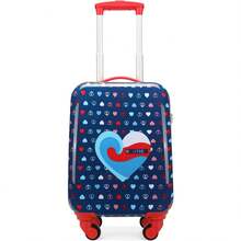NAUTICA Kids Luggage - 18" Airline Approved Rolling Hardside Upright Carry-On Suitcase Set With Wheels (Shark Attack | 5pc Travel Set) - Nautica Peace - View 8