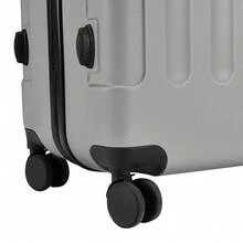 Living And Home Premium Lightweight Hardside Suitcase Set (24"/28") - 360° Spinner Wheels & Lock - Blue/Purple/Silver/Grey - Grey 51cm W X 30cm D X 72cm H - View 5
