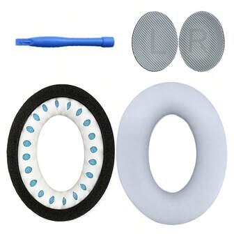 1 Pair Replacement Earpads Cushions For QuietComfort 35 (QC35) & Quiet Comfort 35 II (QC35 Ii) Headphones, Softer Leather Ear Pads With Noise Isolation Foam