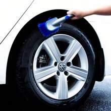 1pc Short Vehicle Tire Brush For Cleaning Tires And Other Auto Parts