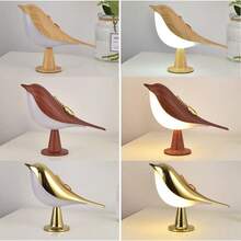 Creative Touch Switch Table Night Lamp 3 Color Dimmable Bedroom Nightstand Lamp Bird Shape Rechargeable Led Night Light Decorative Home - 3 Colors - View 8