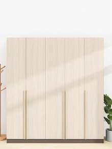 1卷自粘乙烯基仿木纹门装饰墙纸用于厨房、书桌、墙壁装饰，适用于家庭、厨房、浴室、家具翻新和装饰（防水、防油、可移除），家居装饰密封贴纸