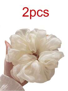 5pcs/3pcs/1pc Classic Black White Brown Large Intestine Headband, Headband, High-End Temperament Headband, Headband, Headband Tie, Black Summer Hair Accessory, Headband, New Style, Suitable For Bag Accessories