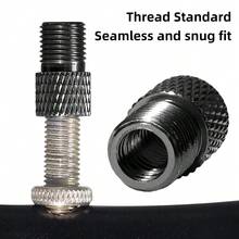 Accesorios para bicicleta de carretera de velocidad única VXM, incluido un adaptador de válvula francesa a americana, de válvula Presta a Schrader, y una bomba - Multicolor - Ver 10