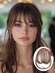 空气刘海夹式薄假刘海自然直发合成齐刘海饰品女生隐形自然发色 - 彩色 - 查看 14