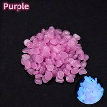 201 piezas/100 piezas Decoración brillante en la oscuridad de rocas de resina luminosa para decorar el jardín, el patio, el acuario, la boda, el tanque de peces - Multicolor - Ver 12