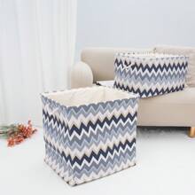 Fabric Collapsible Storage Basket Bin With Handle And Drawstring Closure, Storage Cube For Shelves Closet Organizing Clothes Books