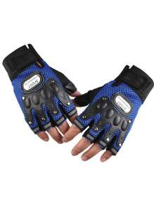 1 Pair/2 Pairs Motorcycle Breathable Half Palm Cycling Protective Gloves The Perfect Gift For Your Friends And Family. Let's Ride Together This Summer! Motorcycle Protective Gloves Motorcycle Equipment Motorcycle Accessories
