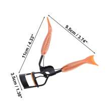 1 Pc Women Fishtail Handle Eyelash Curler For Beauty Parlor Travel