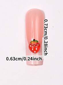Boxed Summer Fruit Nail Art Pendants, Resin Three-Dimensional Pineapple, Grape And Cherry Art Decorative Nail Products, DIY Wearable Nail Material Packs Suitable For Nail Salons And Personal Use
