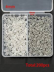 鲜艳的雪花隔珠-200 件/盒-珠宝制作珠子和珠子组合-电镀双色散珠隔珠，用于 DIY 手工编织项链和手链半成品，带有耀眼的点缀 - 彩色 - 查看 16