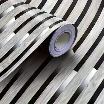 1 Roll 3D Pattern Vintage Brick Texture Decorative Wall Sticker, Black And Gold Asymmetrical Geometric Pattern TV Background Wall DIY Decoration, Easy To Clean, Suitable For Kitchen Cabinets, Tables And Chairs And Room Background Self-Adhesive Wallpaper Room Decor Home Decor Living Room Decor House Decor Wall Paper Wallpapers Kitchen Decor Wall Art Wall Stickers Wall Decor