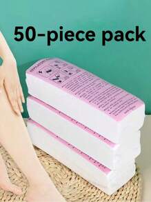 100 Peças/80 Peças/50 Peças Tiras de Cera para Remoção de Pelos Unissex, Tiras de Cera de Uso Único Profissional para Salão, Produto e Acessório Essencial para Remoção de Pelos para Barbearia, Salão de Beleza, Viagem/Papel Não Tecido Descartável para Remoção de Pelos, Acessório para Remoção de Cera