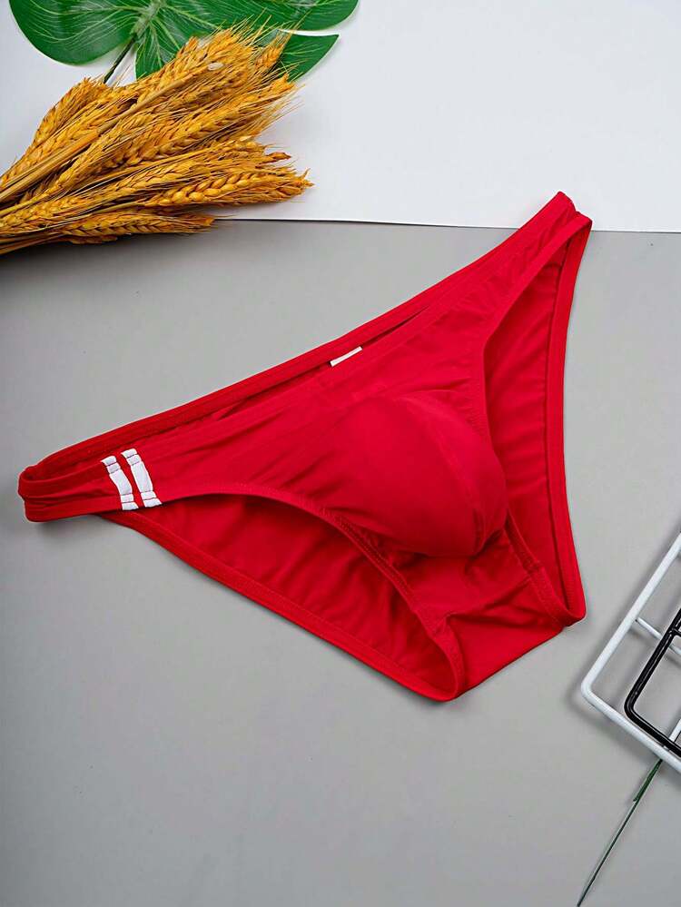 6 Peças Cuecas Masculinas, Cuecas Boxer, Cor Sólida Simples Aleatória Moda Básica Cuecas Boxer Triangulares Masculinas, Secagem Rápida, Macias, Amigáveis à Pele - Multicolorido - Visão 5