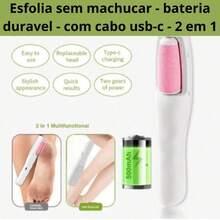 Callus Crack Remover Electric Foot File With Epilator And Exfoliator 2 In 1 - Khaki - View 2