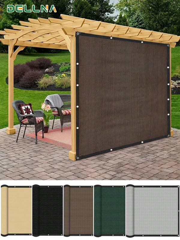 DELLNA Outdoor Waterproof Sun-Shade Canvas, Garden Gazebo, Rectangular Shade Cloth, Balcony Carport Swimming Pool Sunshade, Multiple Colors Available