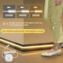 Acosh Neon Lampu Tangga LED Sensor Gerak, Strip Lampu Neon Putih, Antarmuka USB, Panjang Dapat Diatur 1-5m, Cocok Untuk Tangga, Lorong, Balkon, Dekorasi Pernikahan, Dalam/Luar Ruangan, Penerangan Tangga | Desain Pencahayaan Modern | Strip Lampu Neon Fleksibel, Lampu LED Tangga - beraneka warna - View 5