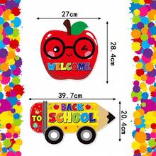 开学季派对装饰，门挂，开学季教室入口装饰，门装饰，门横幅悬挂