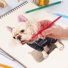 2pcs 9*12inch 3-Color Sketch Books, Blank Drawing Sketchbook, Wire-Bound Sketch Pad, Back To School,School Supplies