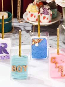 50PCS Transparent PET Rice Cake Gift Box With Holes, Cake Macaron Candy Gift Box, Graduation Gift Box, Ice Cream Packaging Box, Suitable For Birthday And Wedding Party Packaging, Baby Shower Supplies Summer Gifts Beach Back To School School Supplies Room Decor