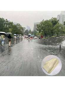 可重复使用防水防滑鞋套,乳胶户外雨靴防水鞋套,有效防雨。多种颜色可选,防水防尘硅胶雨鞋套。 - 彩色 - 查看 5