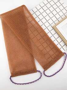 1 Pieces African Exfoliating Net Sponge, African Bathing Back Scrubbers, Shower Net Body Scrubber With Pull Strap