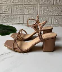 sandalias de tacon  Bohemio    Brillante - Oro rosa - Ver 4