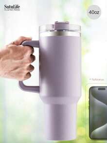 1个40盎司可重复使用真空保温水瓶，带提手、防漏盖和吸管，可长时间保温/保冷。 - 40盎司 - 查看 37