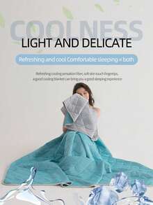 1 Chăn làm mát điều chỉnh nhiệt độ – Một chiếc chăn làm mát mùa hè nhẹ, lý tưởng cho những người cảm thấy nóng bức; nó có thể làm giảm nhiệt độ từ 3–5°C so với các loại chăn làm mát truyền thống. - Có các kích cỡ lớn, nhỏ và đôi - Có thể giặt máy - Lý tưởng cho cắm trại, phòng có điều hòa và đổ mồ hôi ban đêm (Có 5 màu) (Kích thước tối thiểu: 70 x 100 cm). Chúng tôi khuyên bạn nên chọn kích thước 150 x 200 cm hoặc lớn hơn. - Lụa mát-xanh đậm - Xem 7