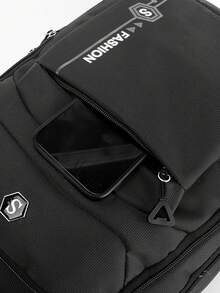 Ba lô đựng laptop 15.6 inch dành cho nam, nhiều ngăn, chất liệu nylon in chữ, túi du lịch dung tích lớn, balo tiện dụng cho người đi làm, phù hợp cho học sinh, doanh nhân, du lịch, hoạt động ngoài trời, làm quà tặng. - Xám - Xem 11