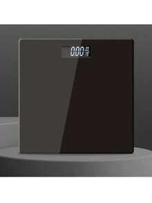 Báscula de baño de peso digital Tecnología de pasos de báscula inteligente con LCD fácil de leer, báscula digital perfecta para el hogar de hasta 400 libras, báscula de peso de alta precisión en negro - Negro - Ver 6