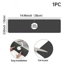 1pc Solid Color Sink Faucet Suction Cup Mat, Drain Mat, For Kitchen, Bathroom Sink, Countertop, Drain Mat, Silicone Washbasin, Trimmable And Quick-Drying Mat - Multicolor - View 18