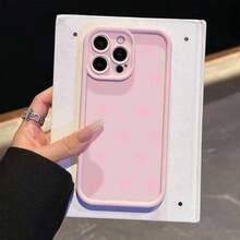 Bow Pattern Design Phone Case, Cute Phone Protective Cover, Phone Accessory Compatible With IPhone 11 12 13 14 15 16 Pro Max - 粉色 - 查看 4